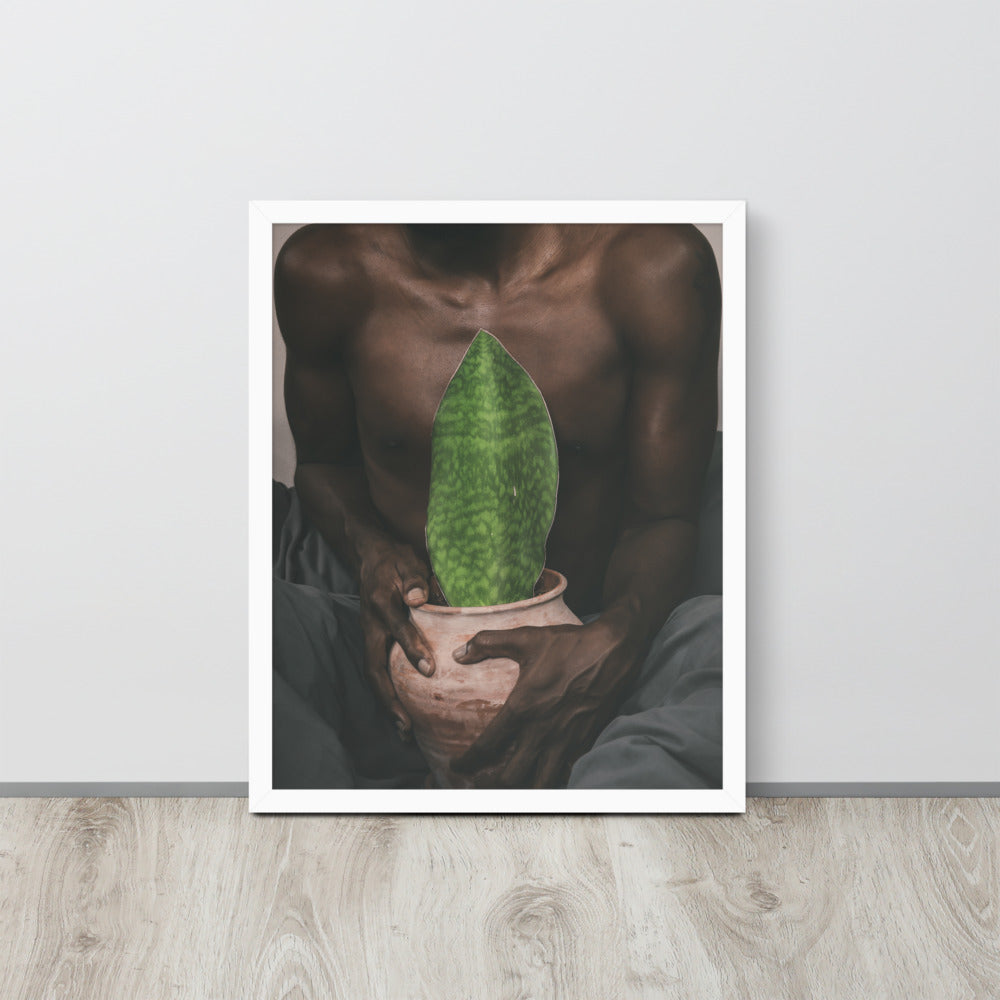 A Whale Fin's Cradle Framed poster