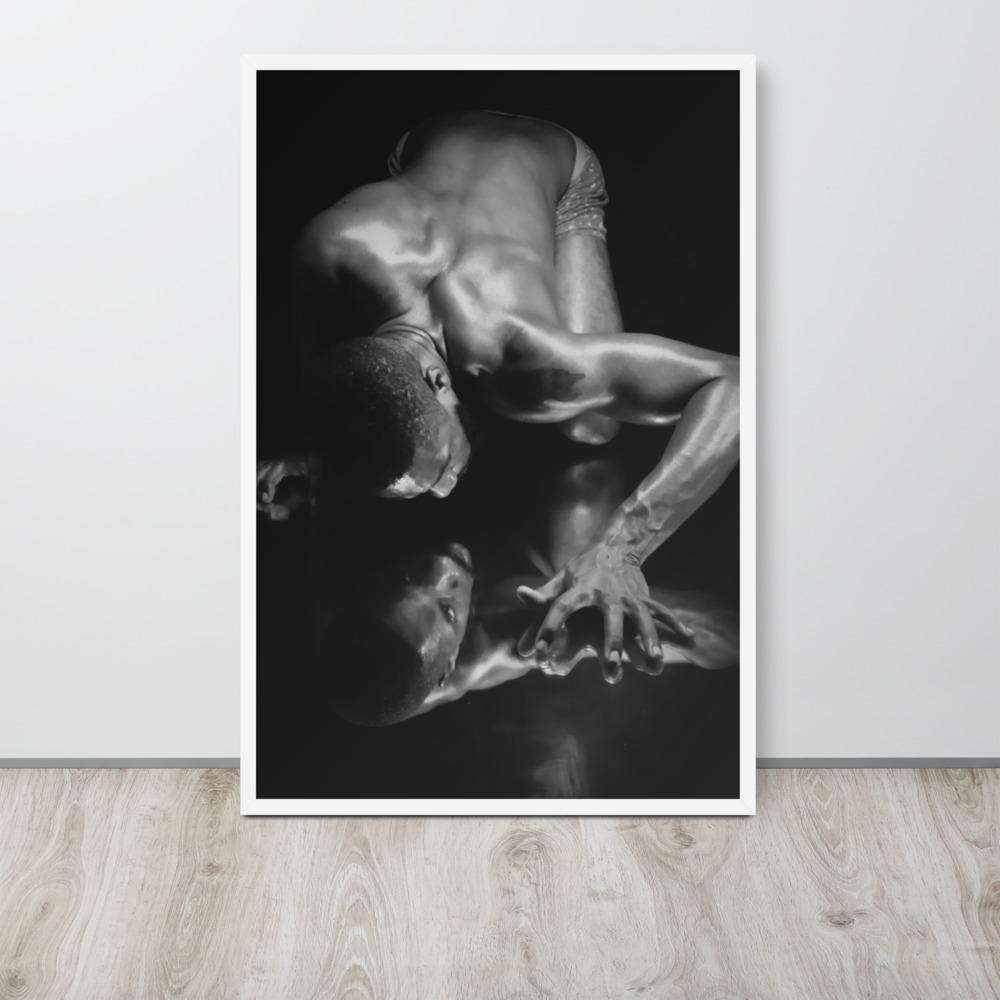 Introspection Black Framed poster - Innovign Art
