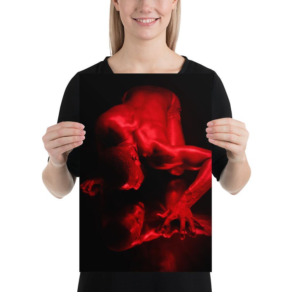 Introspection Red Poster - Innovign Art
