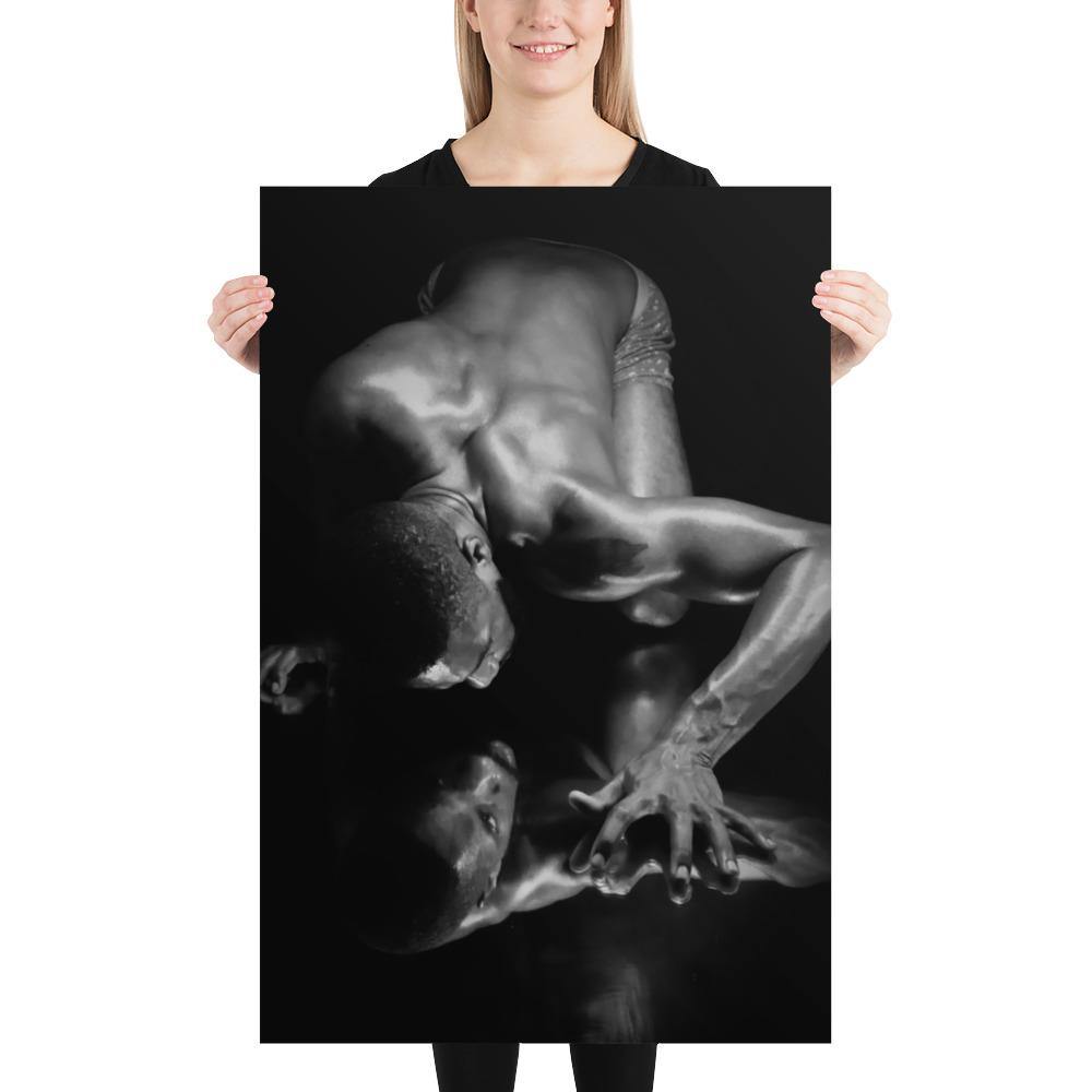 Introspection Black Poster - Innovign Art