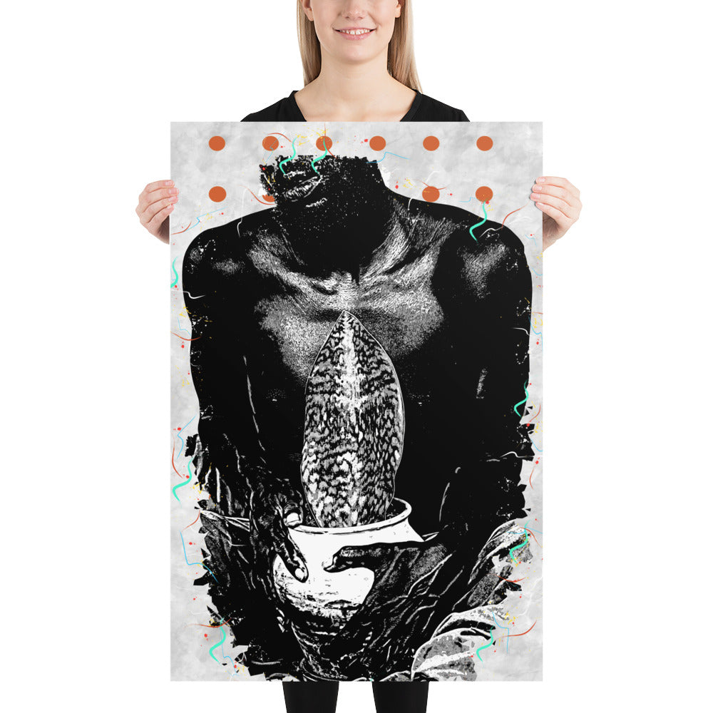 A Whale Fin's Cradle Pop Poster