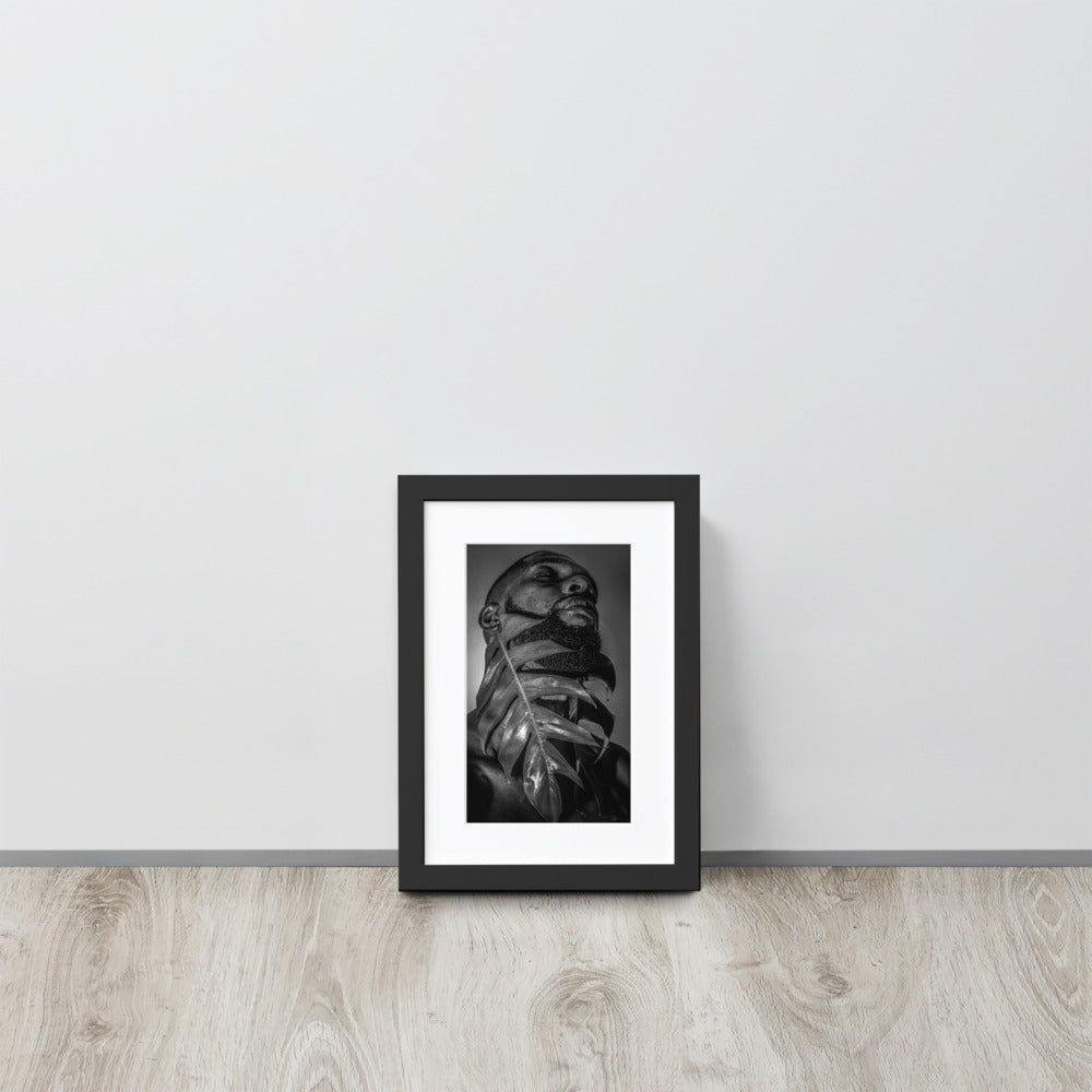 Fenestration Matte Paper Framed Poster With Mat (Black and White)