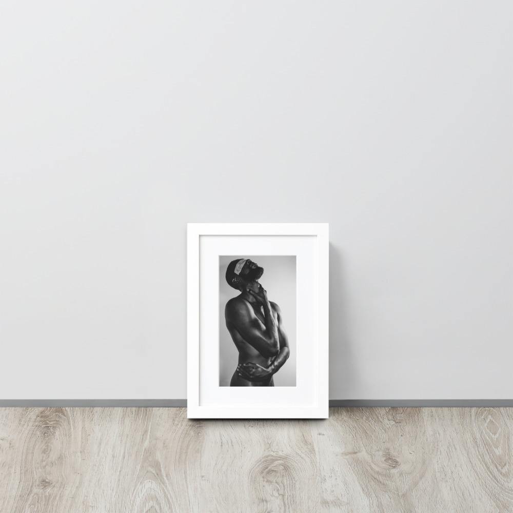 The Saint Matte Paper Framed Poster With Mat - Innovign Art