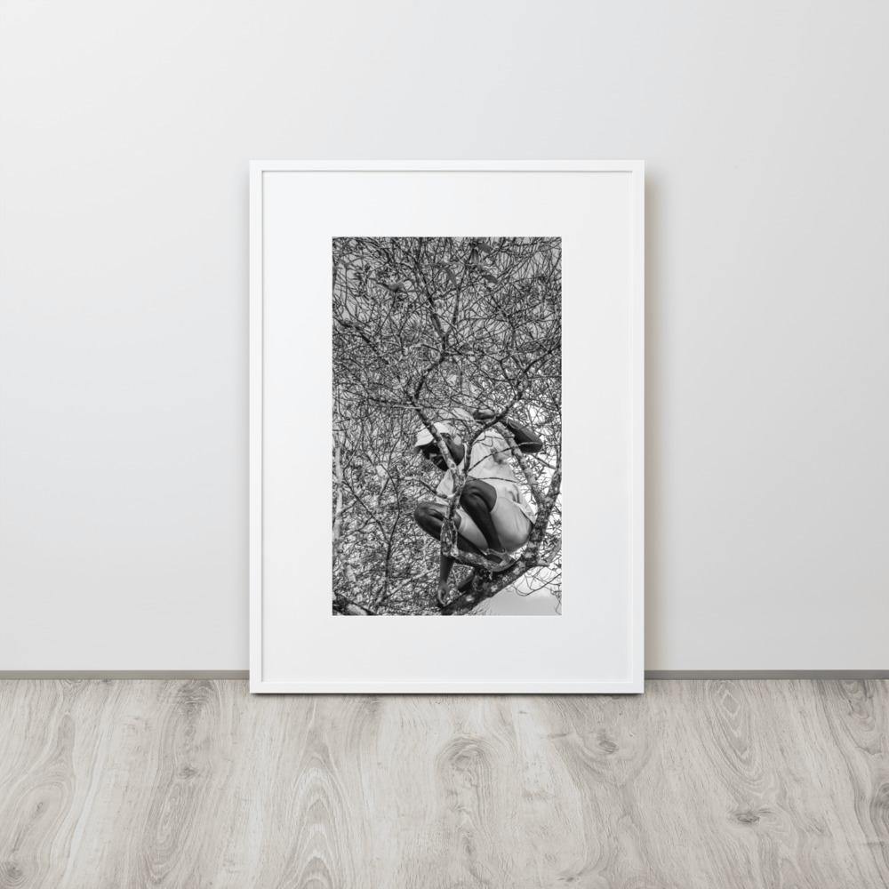 The Climber Matte Paper Framed Poster With Mat - Innovign Art